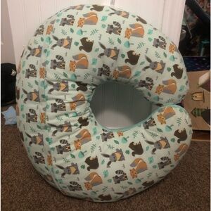 Large boppy pillow used for nursing, sitting, comfort for baby. No smoking home.